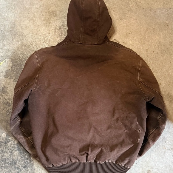 Carhartt Dark Brown Hooded Jacket J130 DKB XL - Picture 3 of 3